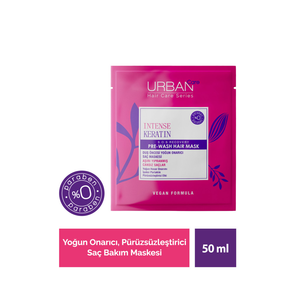 Urban Care Intense Keratin Aşırı Yıpranmış Saçlar Onarıcı Duş Öncesi Saç Bakım Maskesi-vegan -50ml Saç Bakım Maskeleri & Serumlar & Spreyler Fiyatı