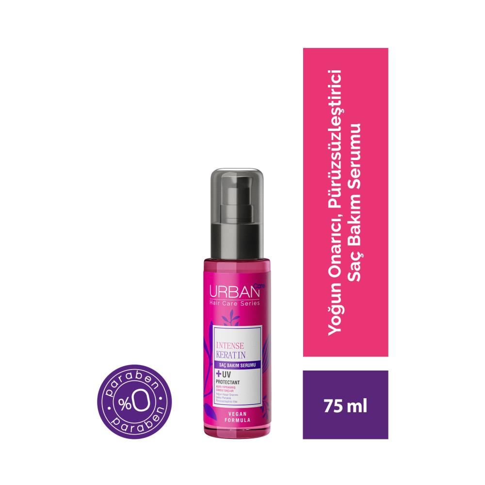 Urban Care Intense Keratin Aşırı Yıpranmış Saçlara Özel Saç Bakım Serumu-vegan-uv Koruma-75 ml Saç Bakım Maskeleri & Serumlar & Spreyler Fiyatı