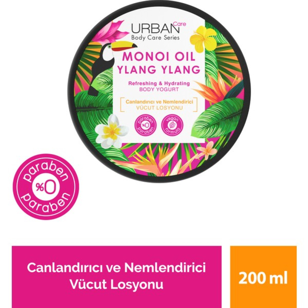 URBAN Care Monoi Oil & Ylang Ylang Canlandırıcı Vücut Losyonu 200 ml - vegan Nemlendiriciler Fiyatı