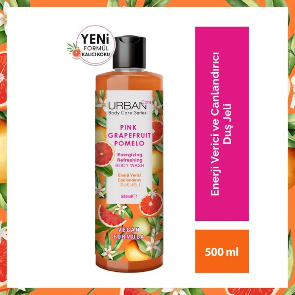 Urban Care Pink Grapefruit & Pomelo Canlandırıcı ve Nemlendirici Duş Jeli 500 ml Duş Jelleri ve Banyo Köpükleri Fiyatı