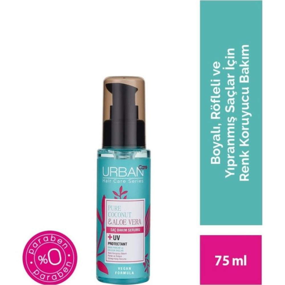 Urban Care Pure Coconut & Aloe Vera For Colored Hair Color Freeze Serum 75 ml Saç Şekillendirici Sprey Fiyatı