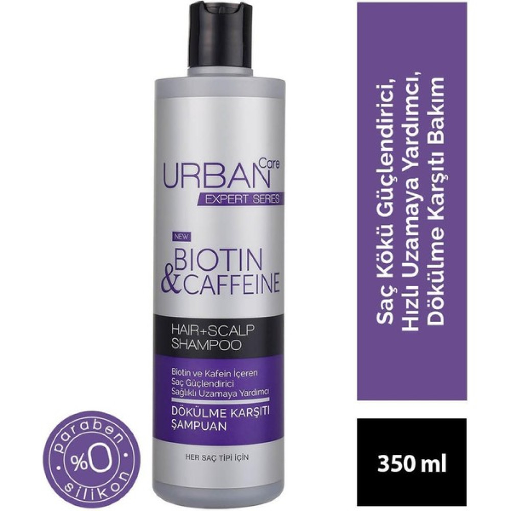 Urban Care Saç Kökü Güçlendirici Hızlı Uzamaya Yardımcı Şampuan Biotin ve Kafein 350 ml Duş Jelleri ve Banyo Köpükleri Fiyatı