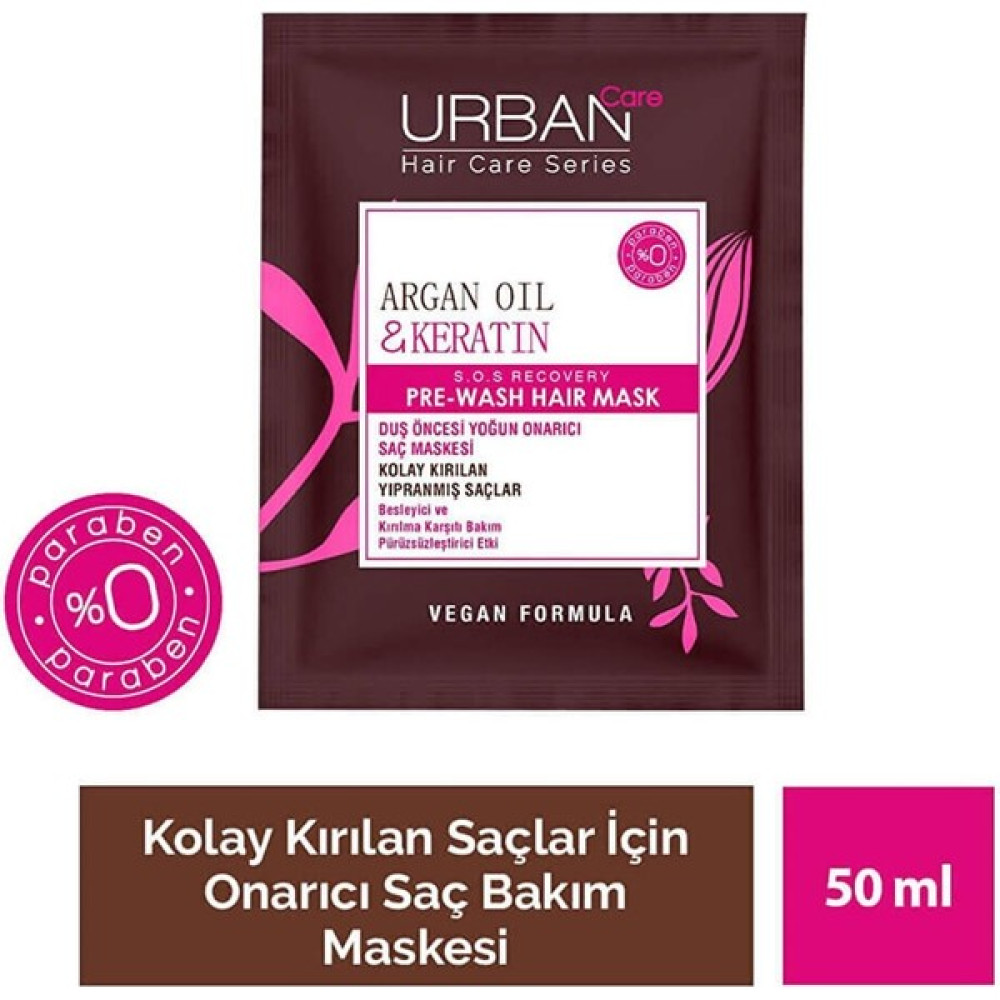 Urban Care Saç Maskesi Besleyici Argan Oil ve Keratin 50 ml Saç Maskesi Saç Bakım Maskeleri & Serumlar & Spreyler Fiyatı