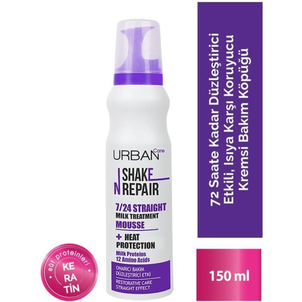 URBAN Care Shake N Repair 7 / 24 Straight Milk Treatment Mousse 150 ml Saç Bakım Maskeleri & Serumlar & Spreyler Fiyatı