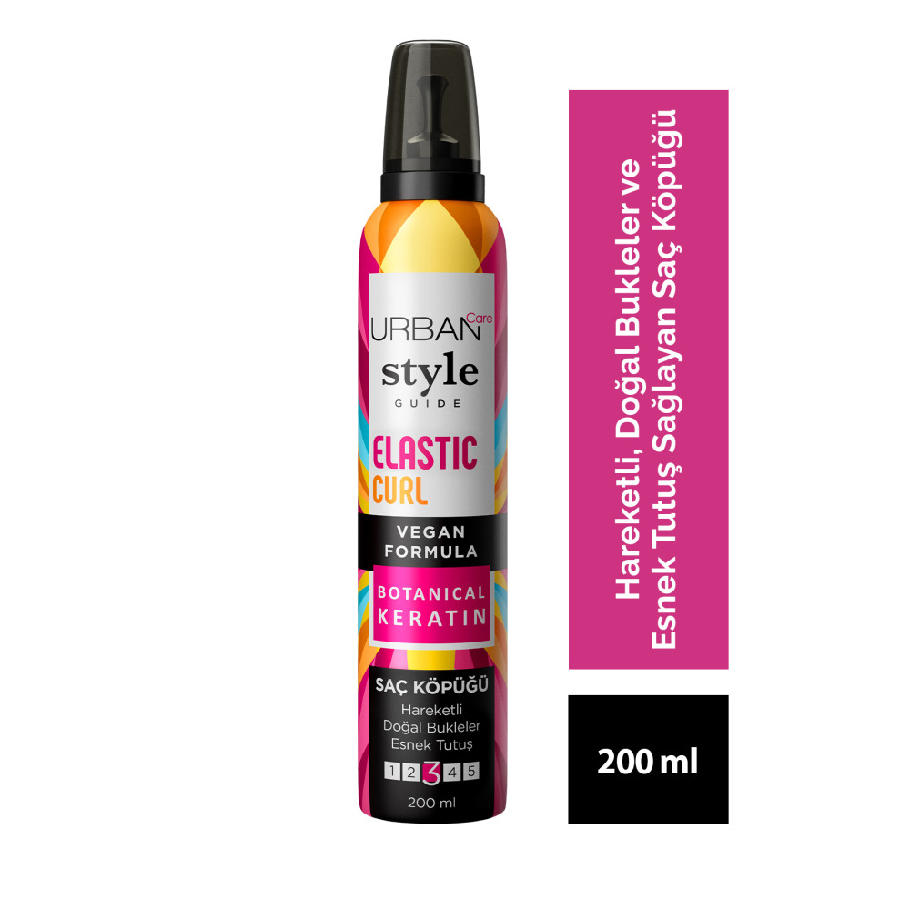 Urban Care Style Guide Elastic Curl Doğal Görünüm Sağlayan Saç Köpüğü-esnek Tutuş-vegan -200 ml Saç Şekillendirici Köpük Fiyatı