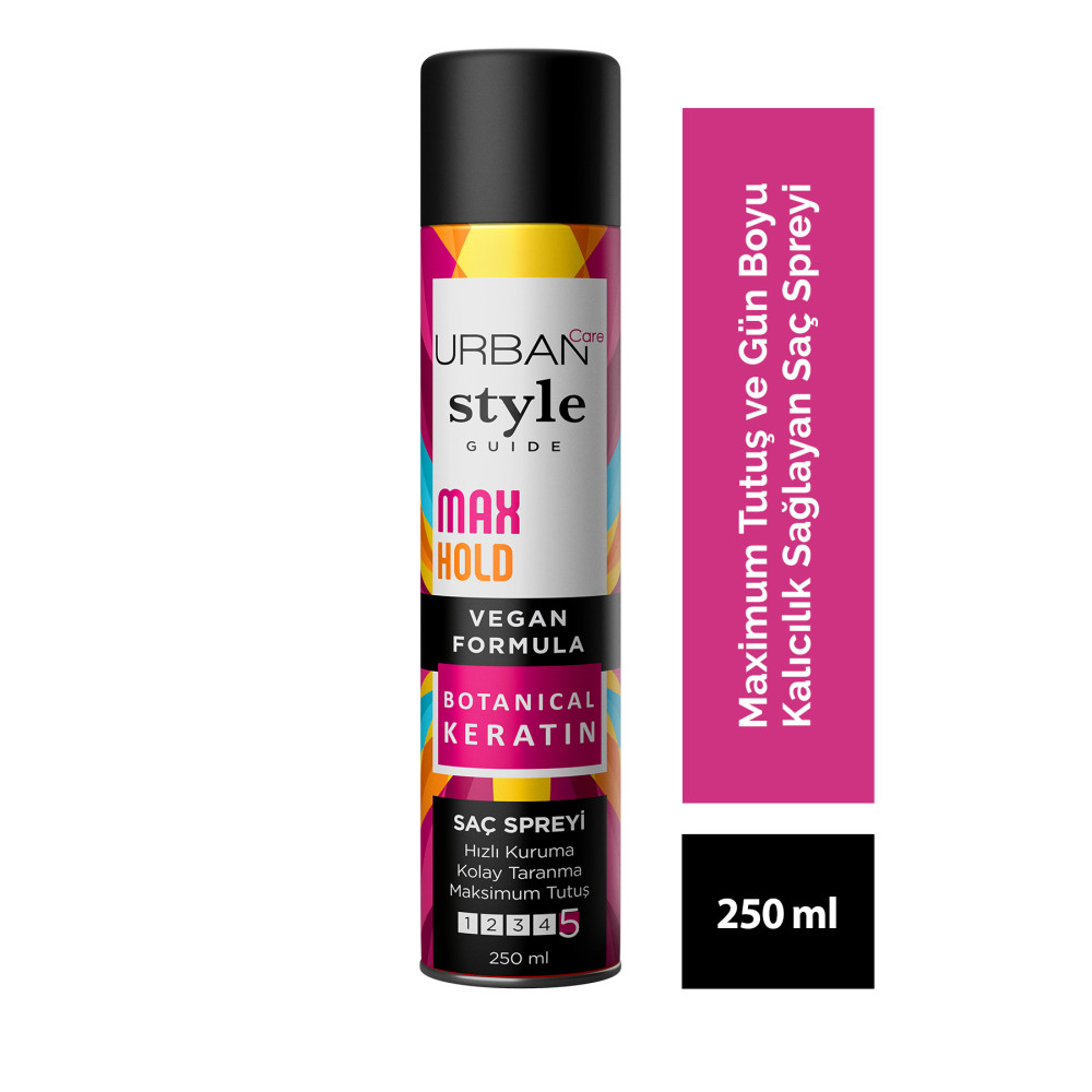 Urban Care Style Guide Max Hold Sabitleyici Maksimum Tutuşlu Saç Spreyi-vegan-250 ml Saç Şekillendirici Sprey Fiyatı