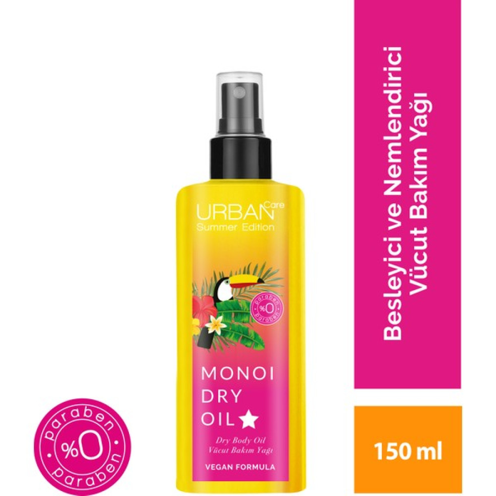 URBAN Care Summer Body-Monoi Yağı içeren, Besleyici ve Nemlendirici Kuru Vücut Yağı-Vegan-150 ML Nemlendiriciler Fiyatı
