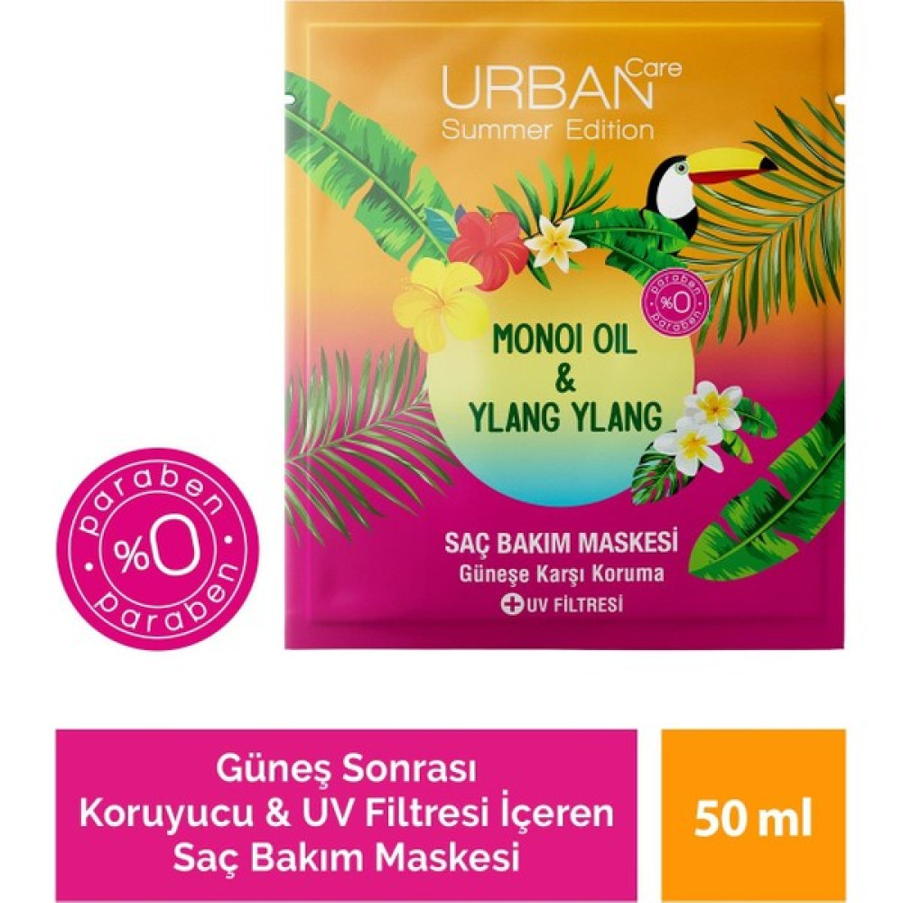 Urban Care Summer-Monoi Yağı&ylang Ylang Duş Öncesi Onarıcı Saç Bakım Maskesi-Vegan-50 ml Saç Bakım Maskeleri & Serumlar & Spreyler Fiyatı