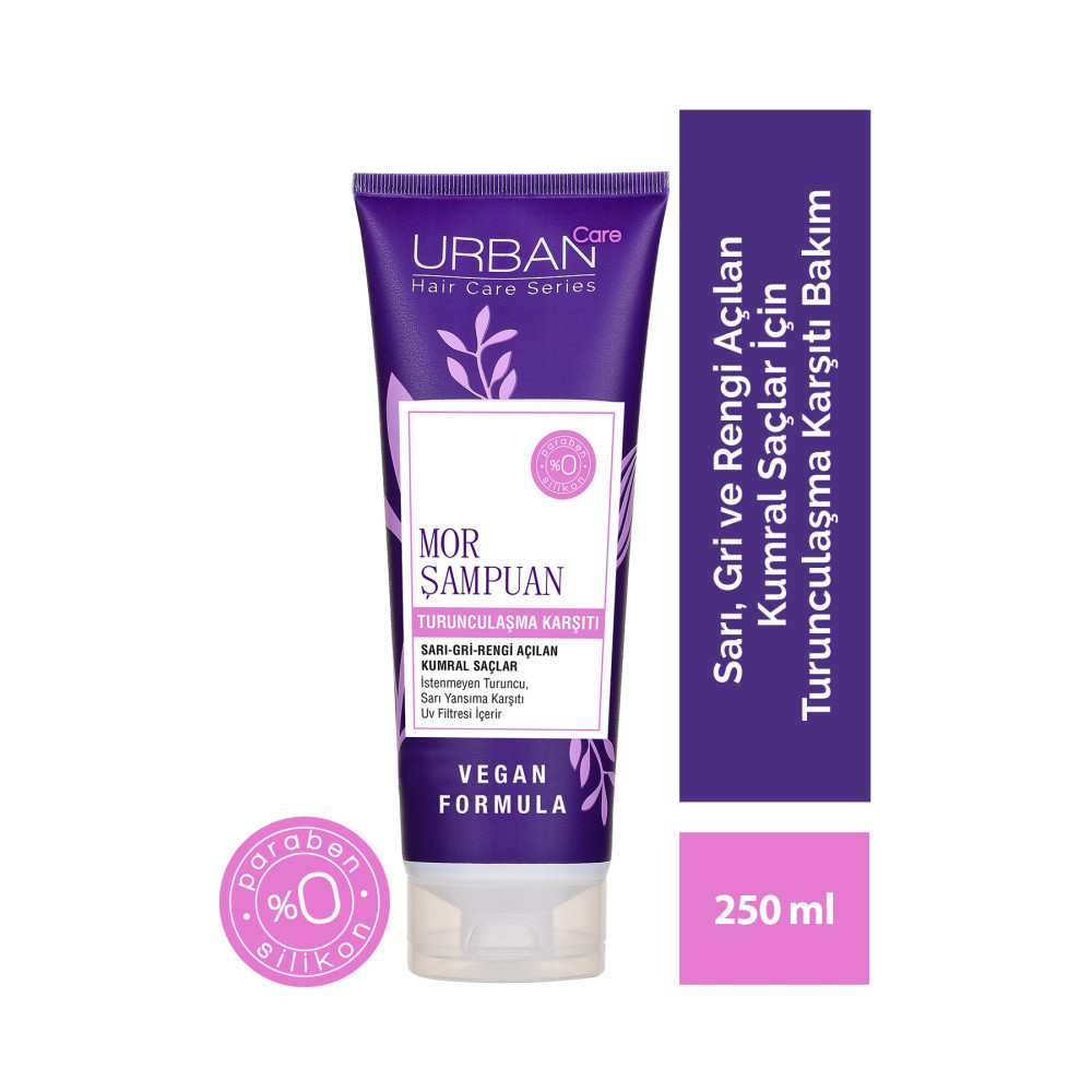 Urban Care Turunculaşma Karşıtı Mor Saç Bakım Şampuanı-250 ML-Vegan-UV Koruma Şampuan ve Saç Kremi Fiyatı