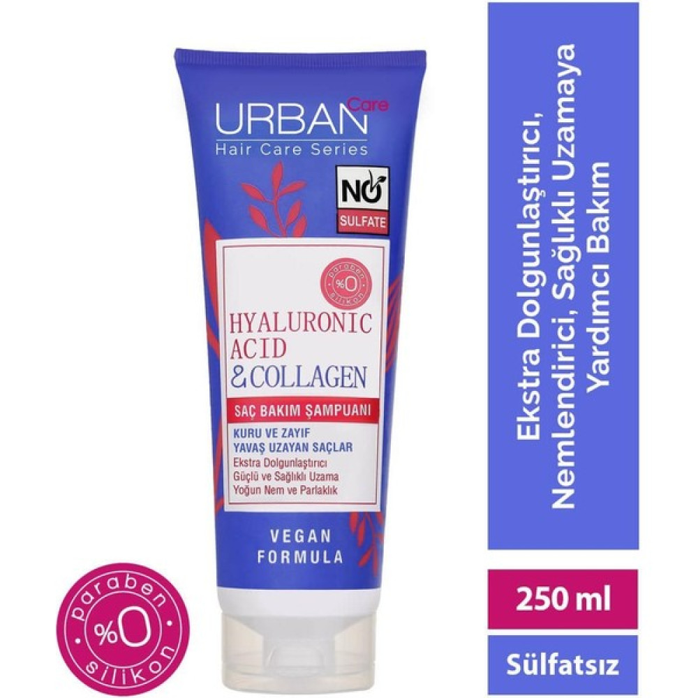 Urban EKS Ticaret Urban Care Şampuan Hyaluronic Acid & Collagen 250 ml Duş Jelleri ve Banyo Köpükleri Fiyatı