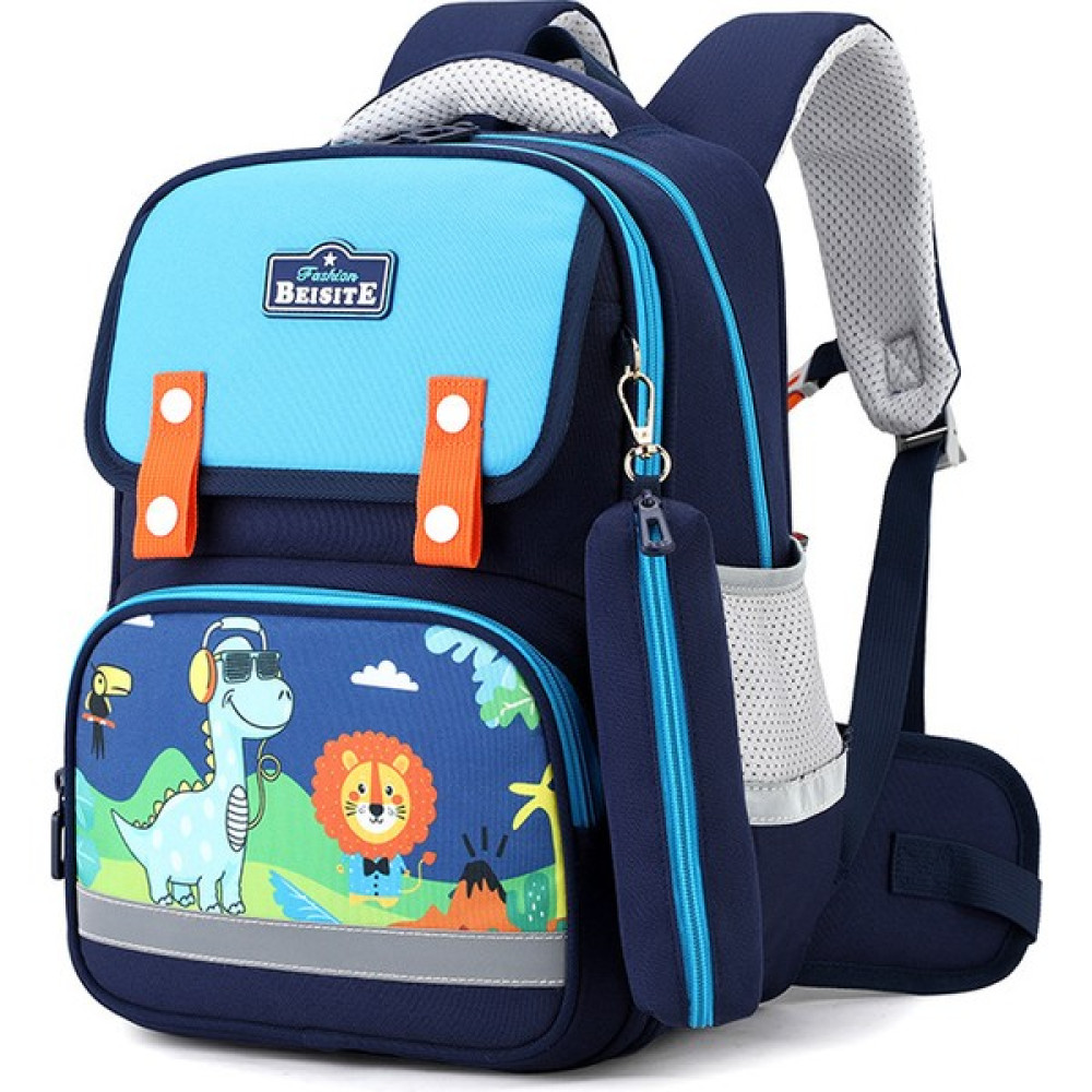 Urbhanna Çocuk Okul Çantası Kayropraktik Bel Küçültme Karikatür Sırt Çantası Hakan Katlı Beslenme Kabı (Yurt Dışından) - Mavi - schoolbag - 39*28*16cm Okul Çantası Fiyatı