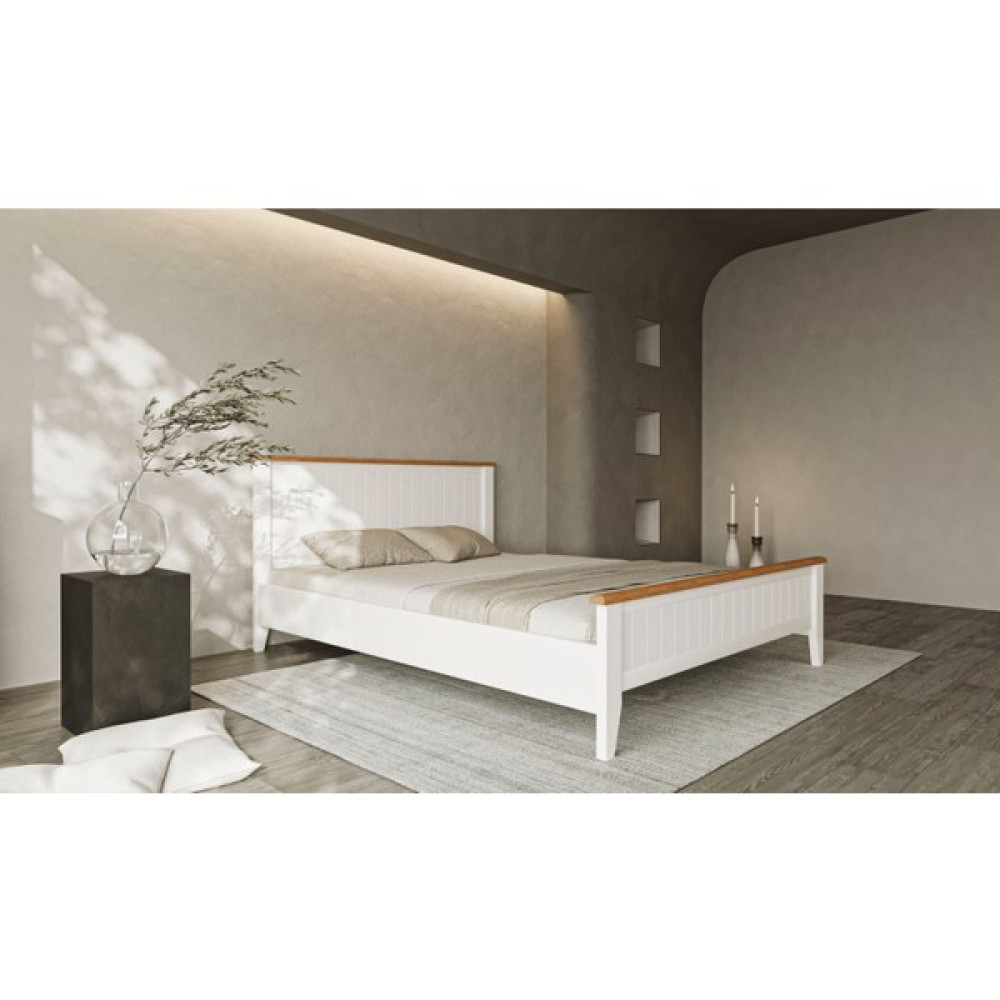 Uren Modern Inci Beyaz Çift Kişilik Karyola 140x190 - 140 x 190 cm Karyola Fiyatı