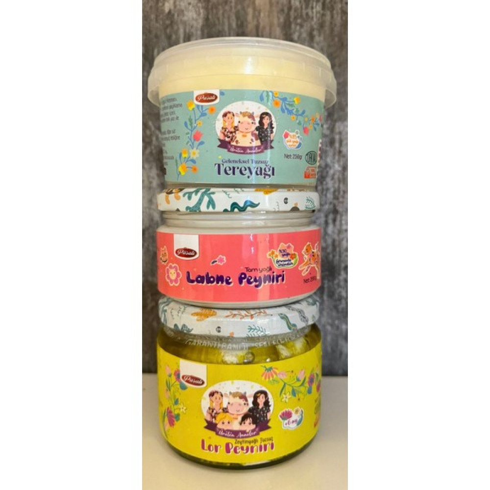 Üreten Anneler Labne+ Zeytinyağlı Tuzsuz Lor Peyniri+Tuzsuz Tereyağ ( +7 Ay ) - 750 gr Diğer Fiyatı