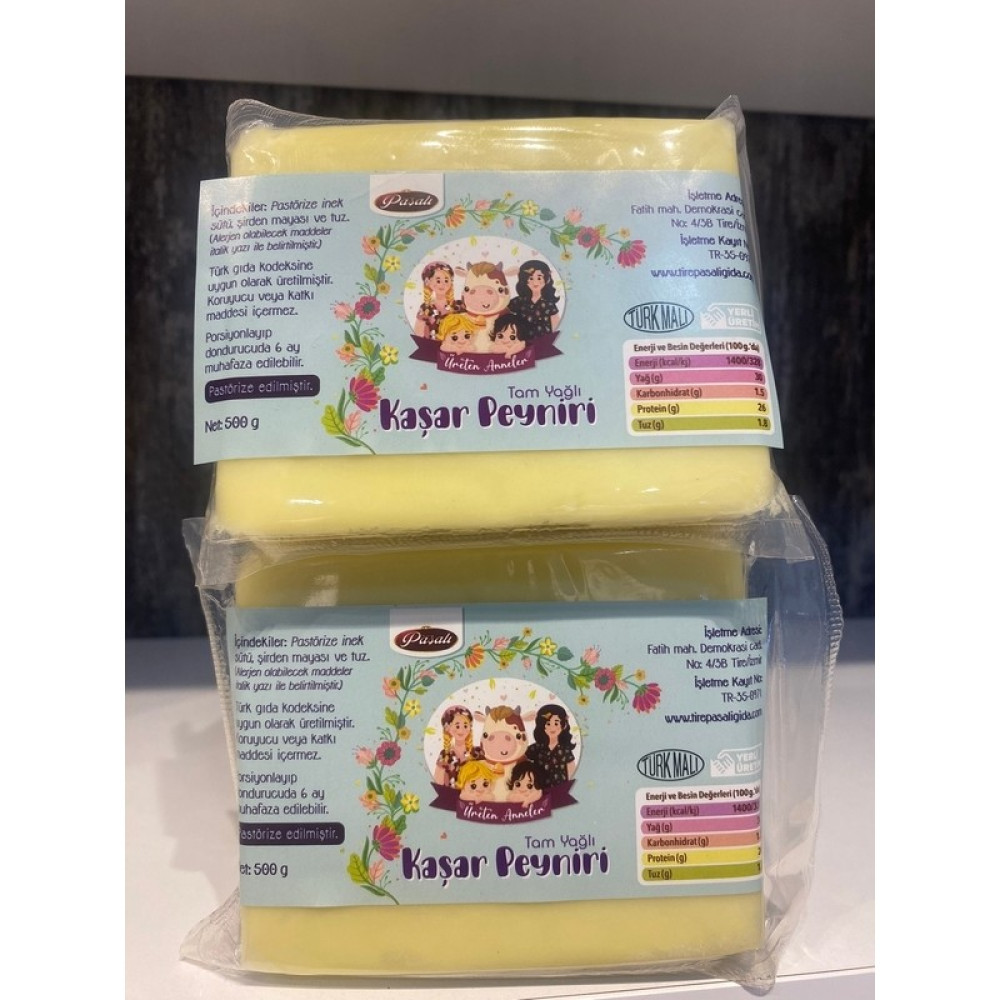 Üreten Anneler Tam Yağlı Taze Kaşar Peyniri 1 kg (2 x 500 gr ) Peynir Fiyatı
