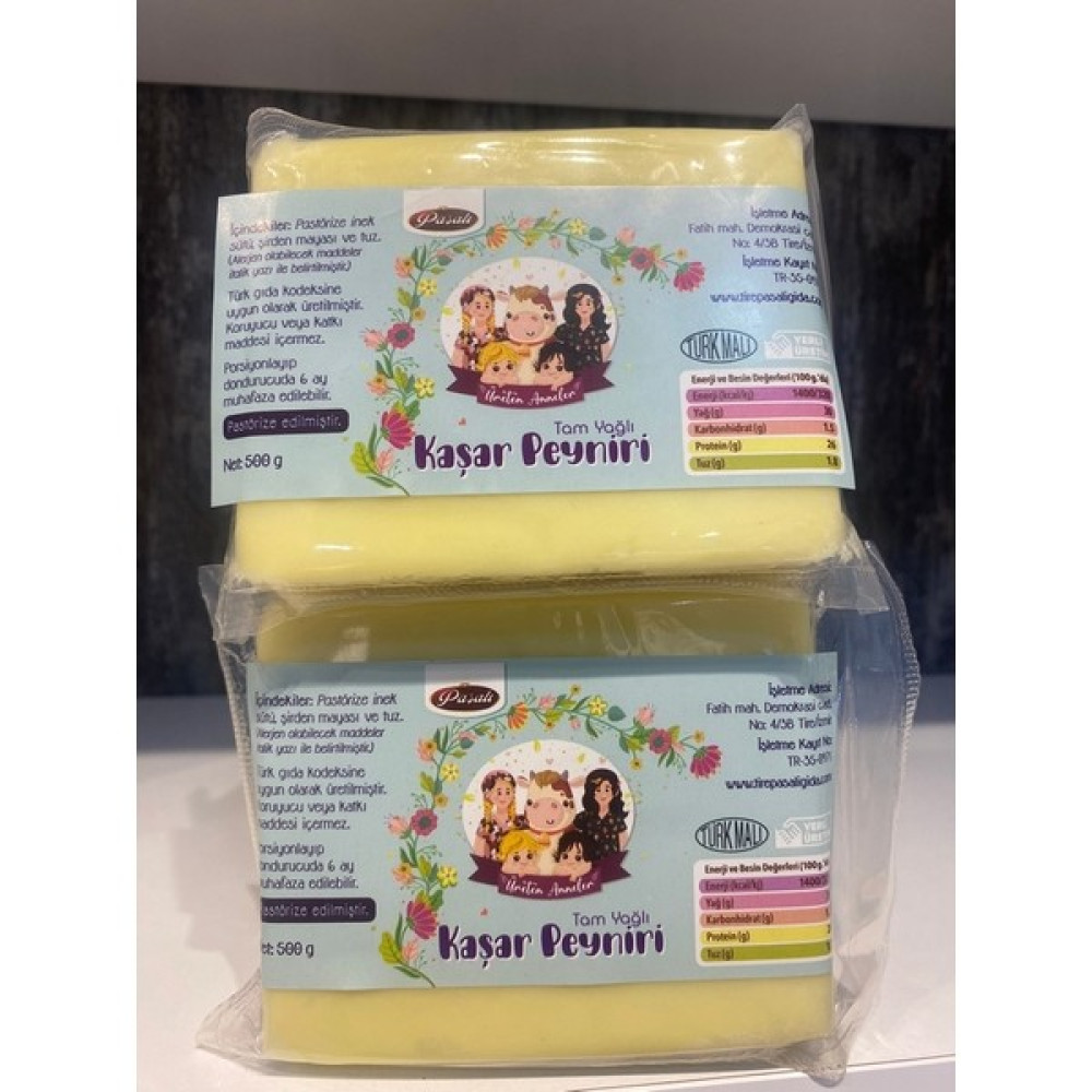 Üreten Anneler Tam Yağlı Taze Kaşar Peyniri 1 kg (2 x 500 gr / + 9 Ay ) Diğer Fiyatı