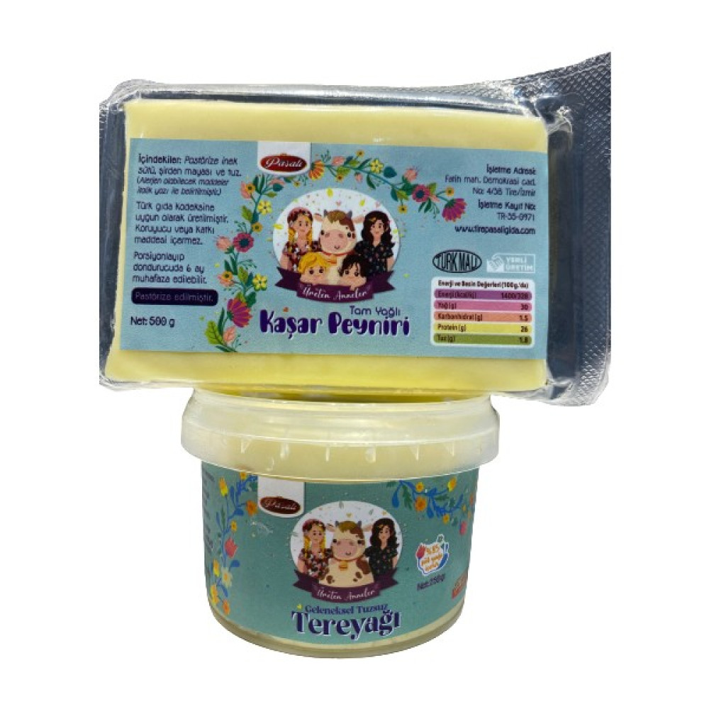 Üreten Anneler Tuzsuz Yayık Tereyağ 250 gr + Az Tuzlu Kaşar Peyniri 500 gr Diğer Fiyatı