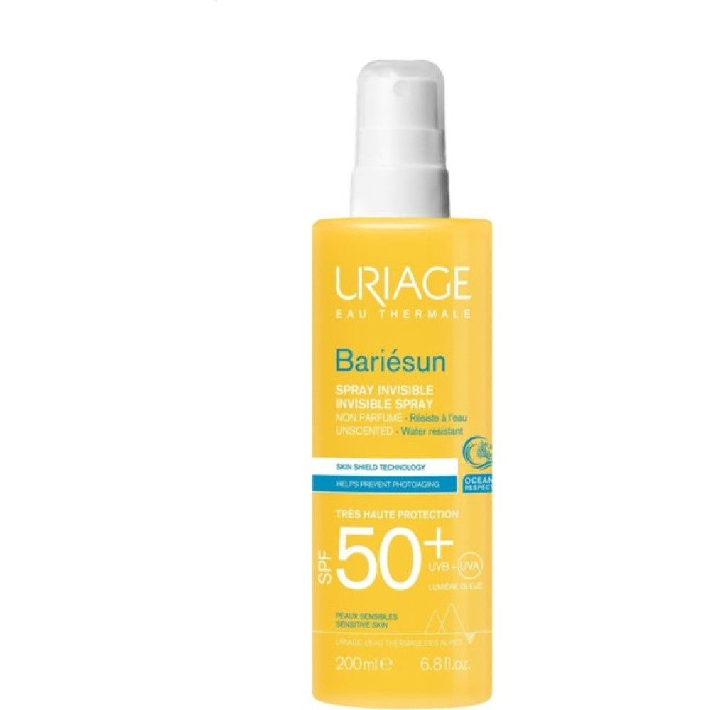 Urıage Bariesun Spf 50+Invisible Spray 200 ml Yüz ve Vücut Için Parfüm Içermeyen Güneş Koruyucu Spr Güneş Kremleri ve Losyonları Fiyatı