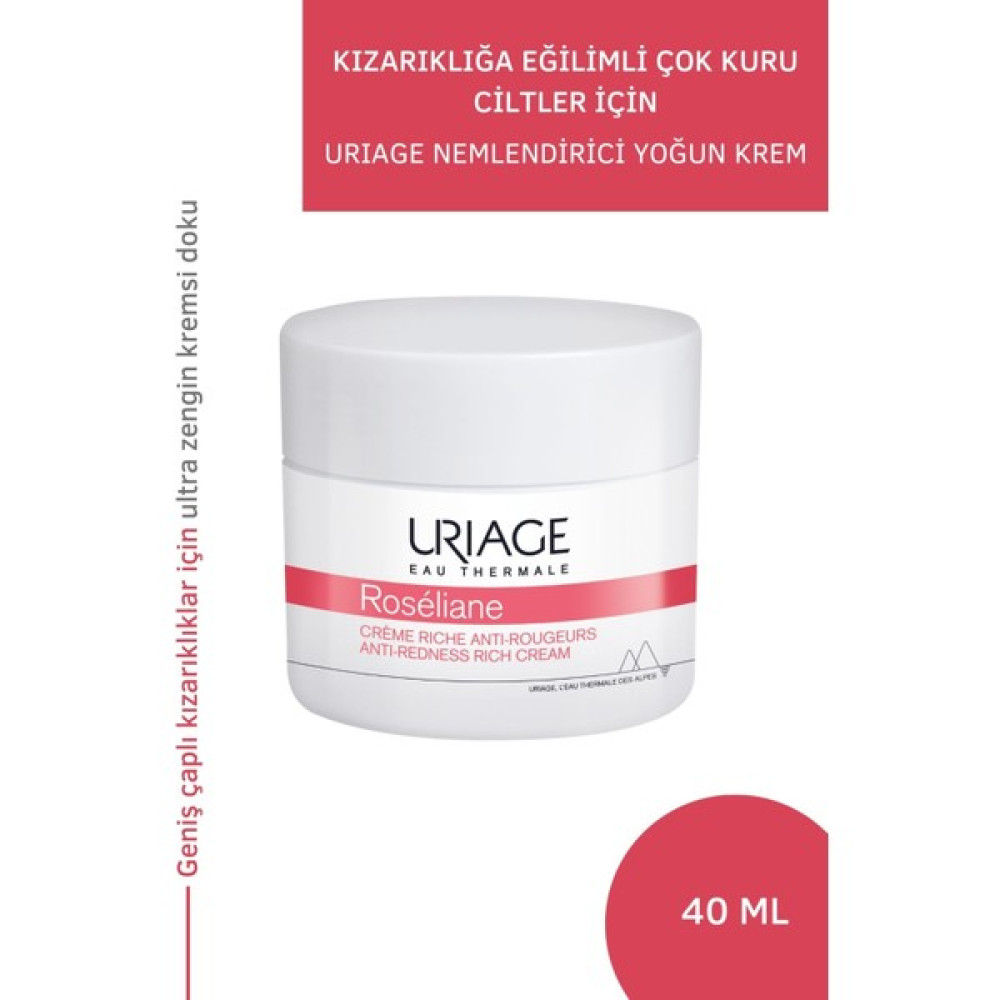 Uriage Roseliane Rich Cream 40ml - Kızarıklık Eğilimli Hassas Ciltlere Özel Yoğun Bakım Kremi Nemlendiriciler Fiyatı