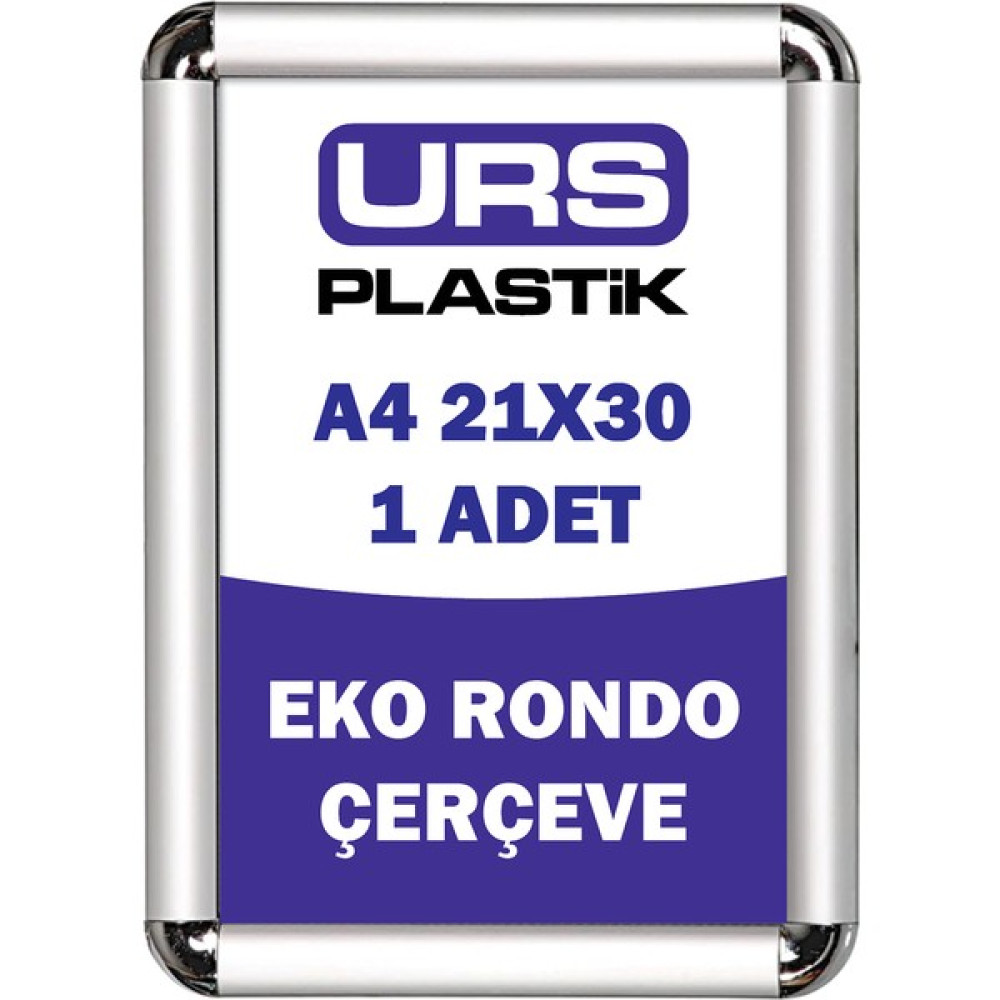 URS Plastik A4 Açılır Kapanır Eko Rondo Çerçeve 21CM x 30CM - Gri - 1 Yazı Tahtası Fiyatı