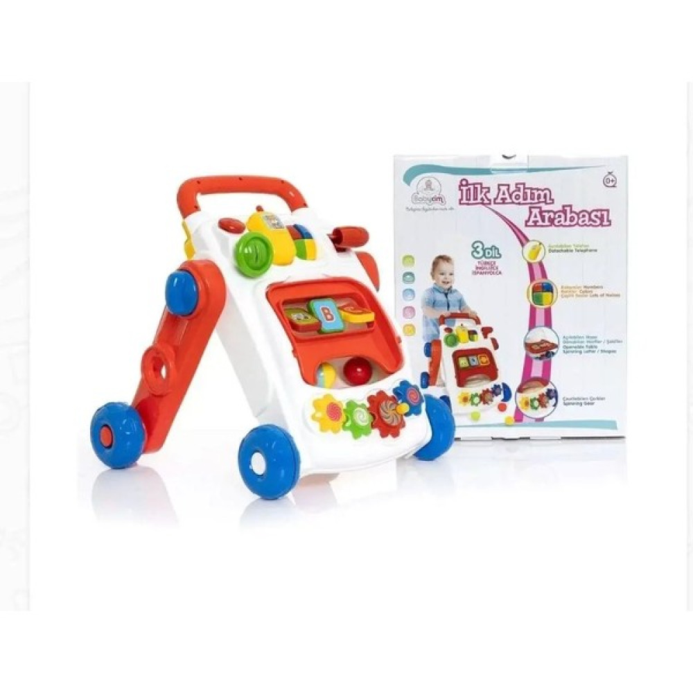 URT029-001 Babycim Ilk Adım Arabam - RENK - Renkli Yürüteç Fiyatı