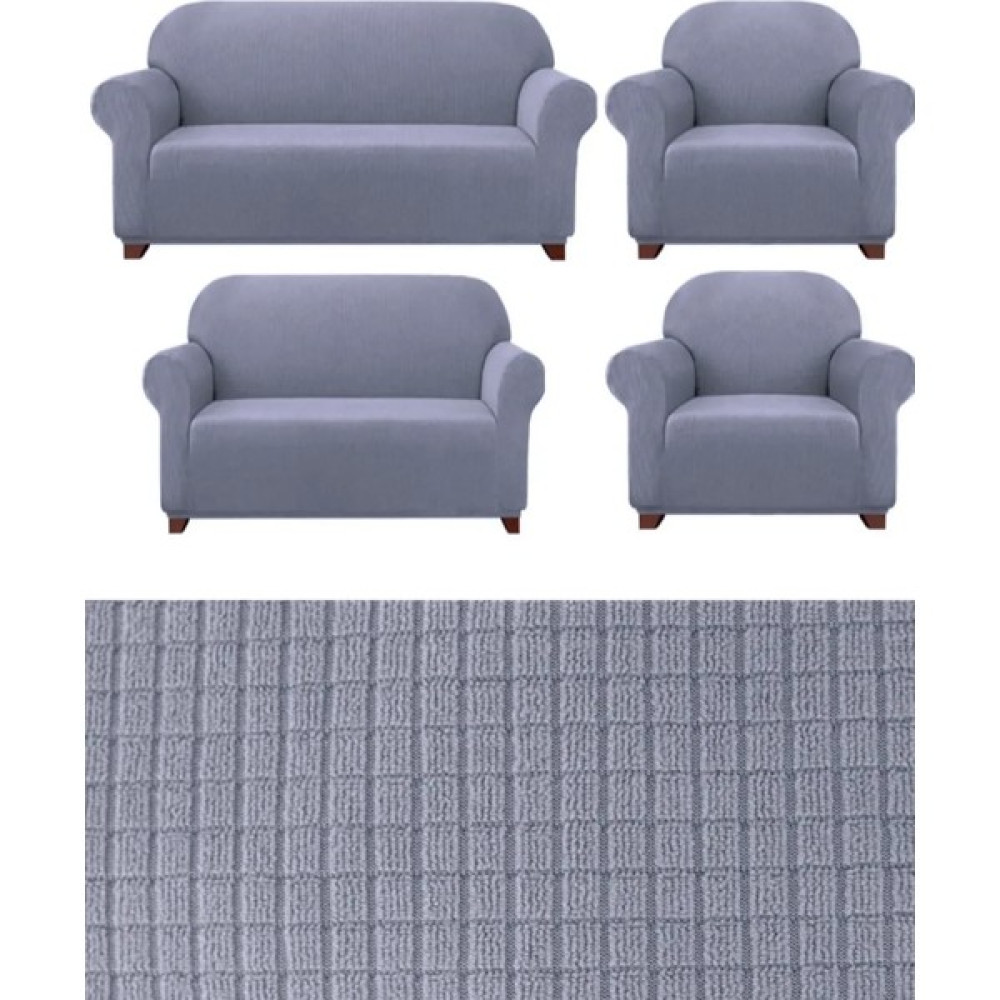 Urumçi 3+2+1+1 Likralı Koltuk Takımı Örtüsü. Lastikli, Esnek, Yıkanabilir Koltuk, Kanepe, Çekyat Kılıfı JVIE359. - 180 x 220 cm - Gri Koltuk & Kanepe Örtüsü Fiyatı
