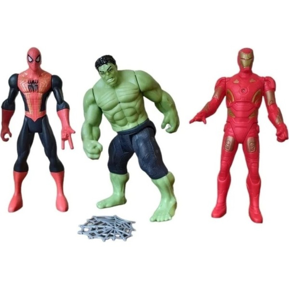 Ürün Sarayı 3'lü Süper Kahraman Figürü Spiderman Hulk Iron Man Oyuncak Fiyatı