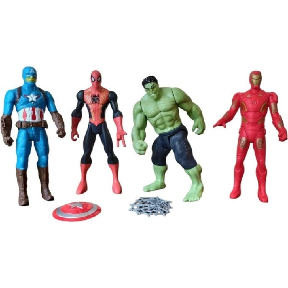 Ürün Sarayı 4'lü Süper Kahraman Figür Serisi Spiderman - Iron Man - Hulk - Captain America Oyuncak Fiyatı
