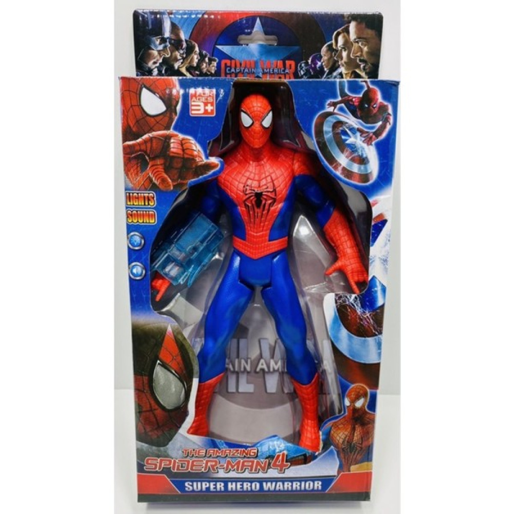 Ürün Sarayı Spider Man Örümcek Adam 24.5 cm Işıklı Sesli Figür Oyuncak - Renkli Oyuncak Fiyatı