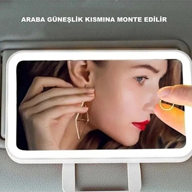 URZ Araç Içi Güneşlik Uyumlu Işıklı Makyaj Aynası 3 Renk Diğer Fiyatı