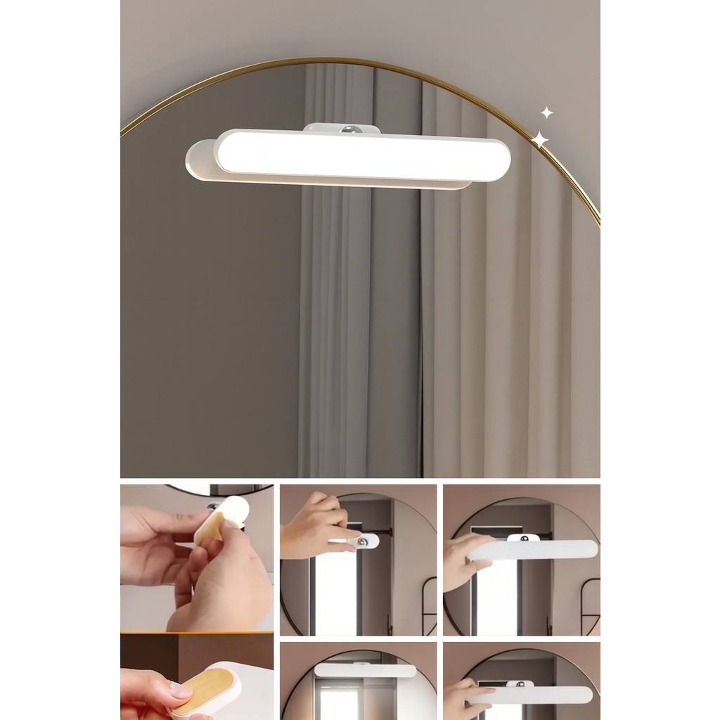URZ Dokunmatik USB Ile Şarj Olabilen 27 cm LED Aydınlatma Makyaj Aynası Işığı Diğer Fiyatı