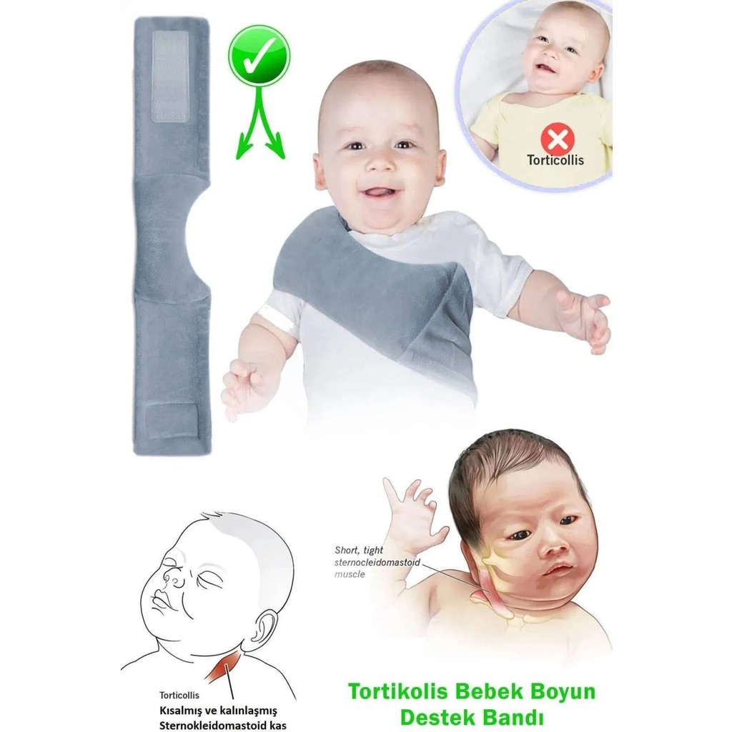 Urz Store Tortikolis Yastığı ( Boyun Eğriliği Önlem Yastığı ) Bebek Boyun Destek Yastığı Diğer Fiyatı