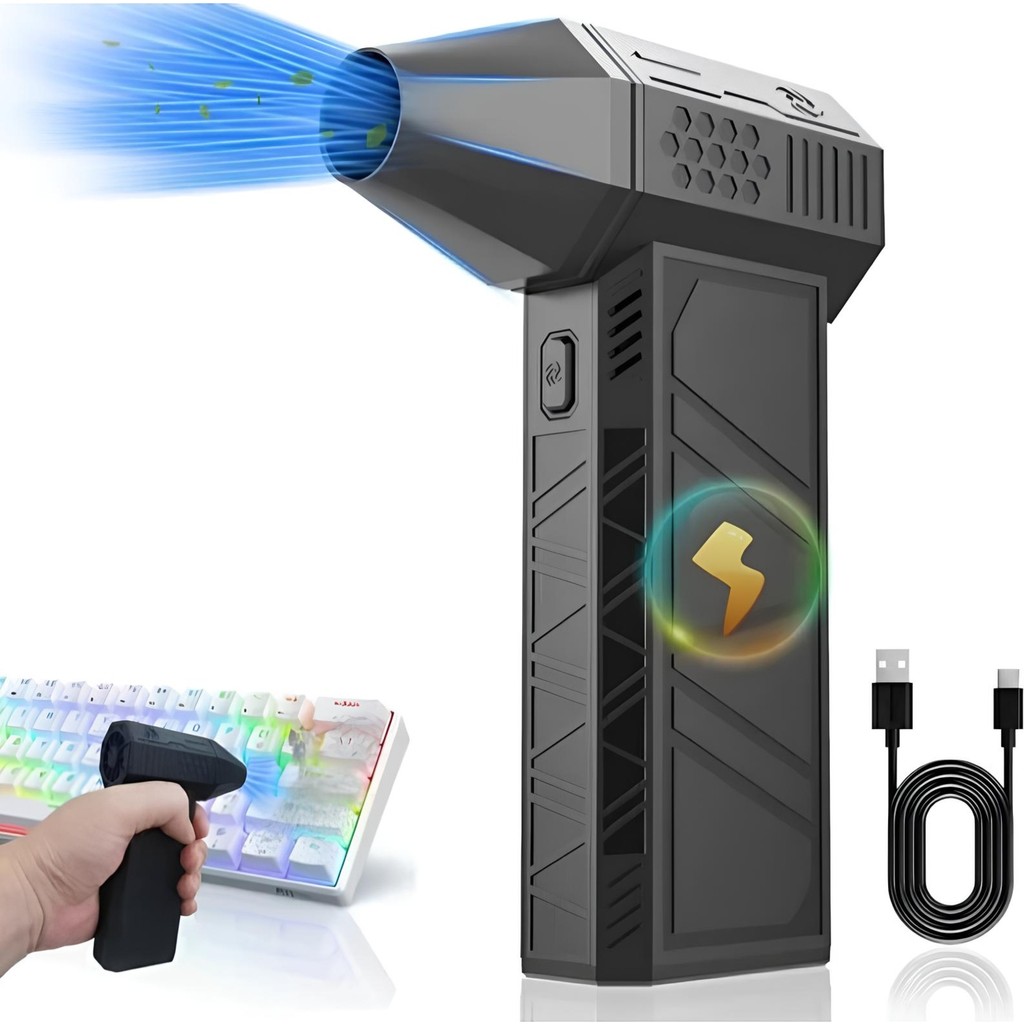 URZ USB Şarjlı Güçlü Hava Üflemeli Toz Temizleyici Araç Içi, Klavye, Pc ve Elektronik Cihaz Temizlik Cihazı Jetfan Klavye - Mouse Fiyatı