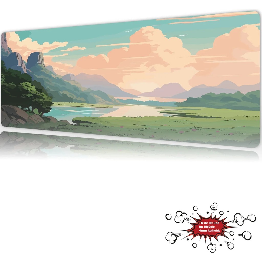 Urzuva Emerald Valley Gaming Oyuncu Xl Mouse Pad Mousepad 90X40 cm 4mm Dikişli Model - 90X40 4MM Oyuncu Mouse Pad Fiyatı