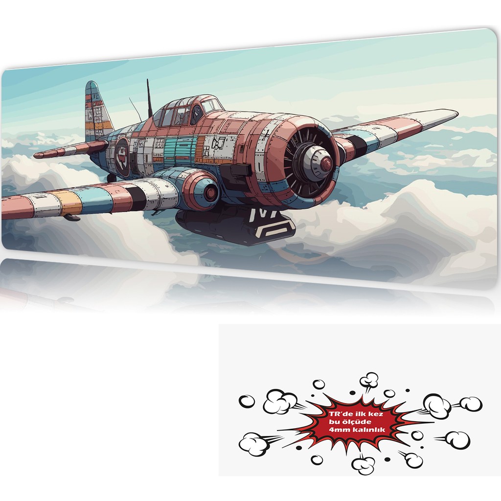 Urzuva Skybound 90X40 4mm Kalınlık Premium Gaming Oyuncu Mousepad, Anti Slip Xxl Mouse Pad - Çok Renkli Oyuncu Mouse Pad Fiyatı