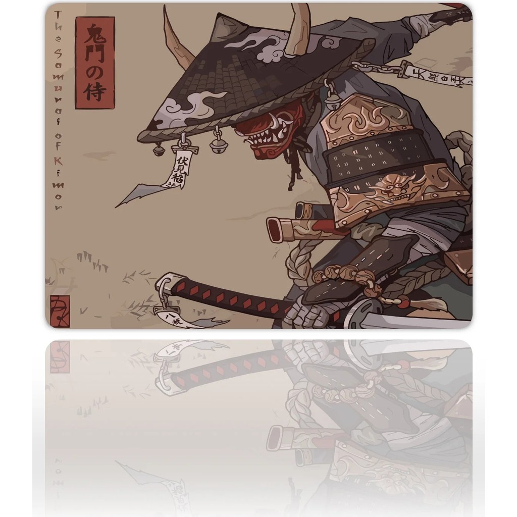 Urzuva Warrior Oni Gaming Oyuncu Xxl Mouse Pad Kaydırmaz Dikişli Mousepad 40X30X3MM Dikişli Model - 40x30 3mm - Çok Renkli Oyuncu Mouse Pad Fiyatı