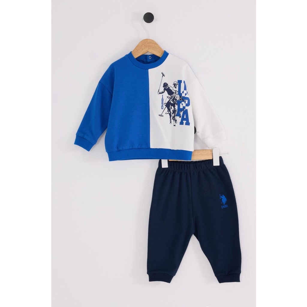 U.s. Polo Assn Erkek Bebek 2 Li Takım Cobalt Mavi Bebek Giysi Takım Fiyatı