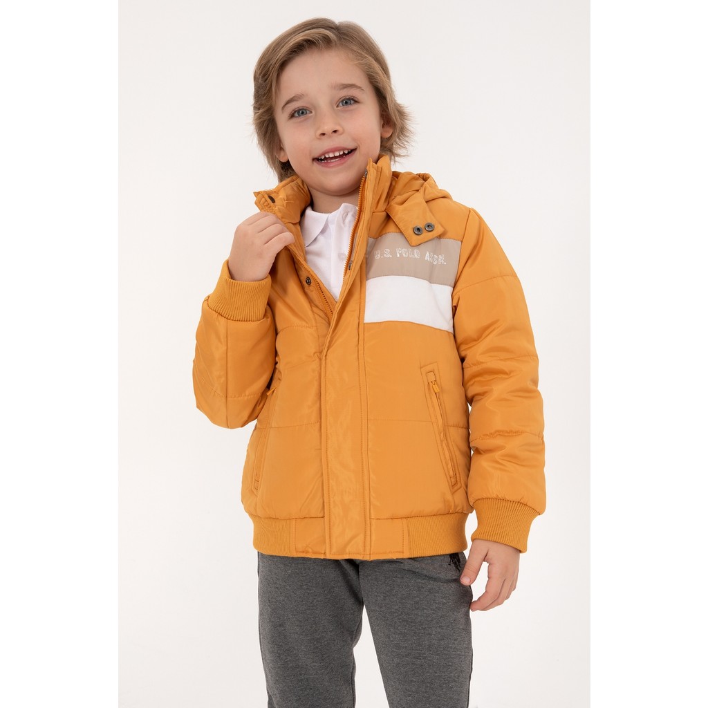 U.s. Polo Assn. Erkek Çocuk Hardal Mont 50312096-VR072 Erkek Çocuk Mont Fiyatı