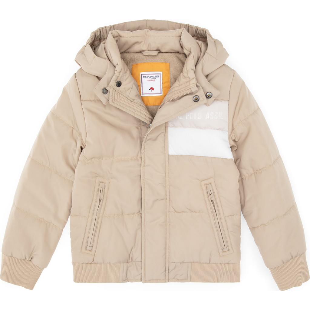 U.s. Polo Assn. Erkek Çocuk Koyu Bej Mont 50312096-VR088 Erkek Çocuk Mont Fiyatı