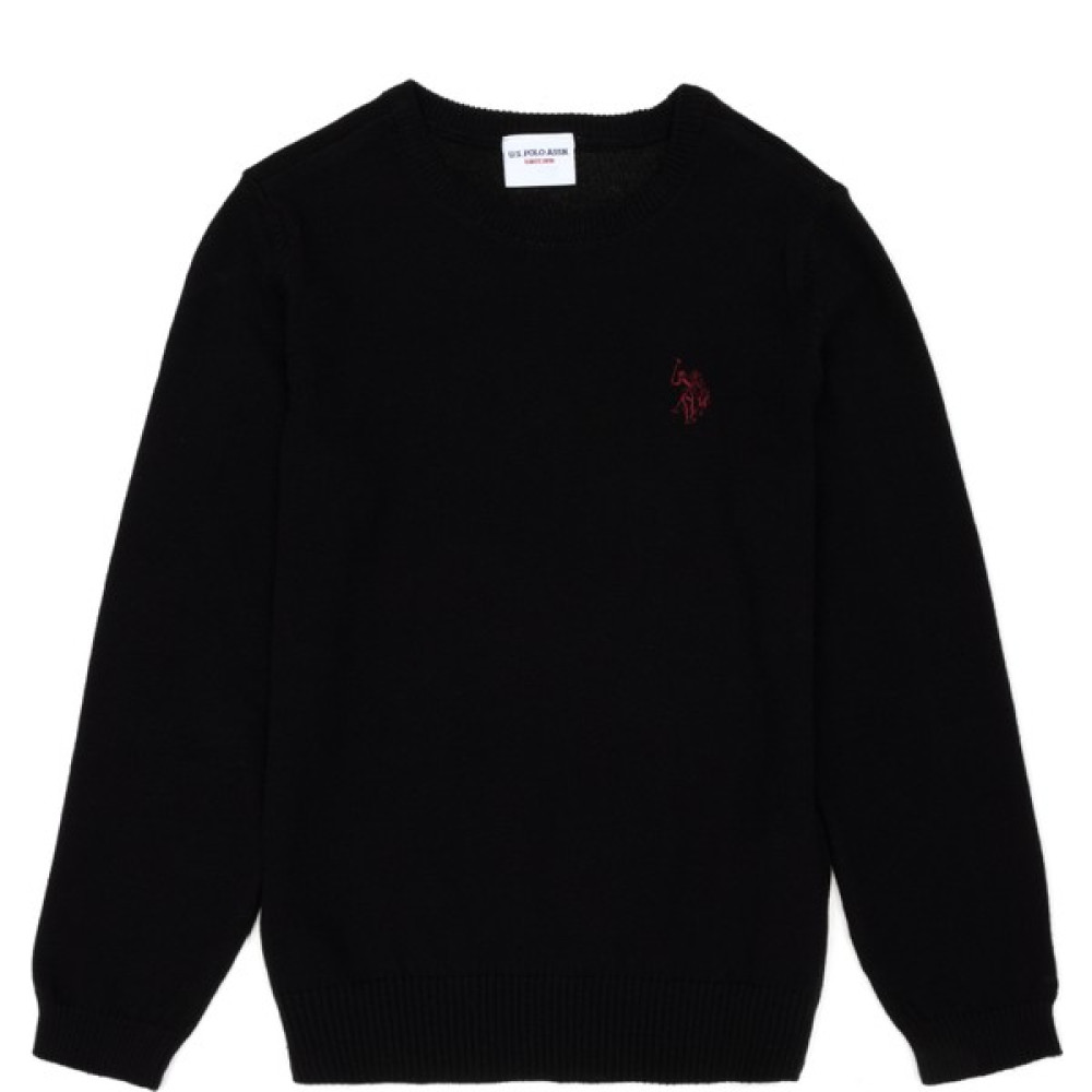 U.S. Polo Assn. Erkek Çocuk Siyah Triko Kazak 50275846-VR046 Erkek Çocuk Kazak & Süveter & Triko Fiyatı