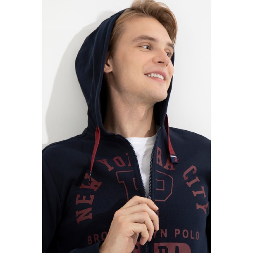 U.S. Polo Assn. Erkek Lacivert Sweatshirt 50253002-VR033 Erkek Hırkalar Fiyatı
