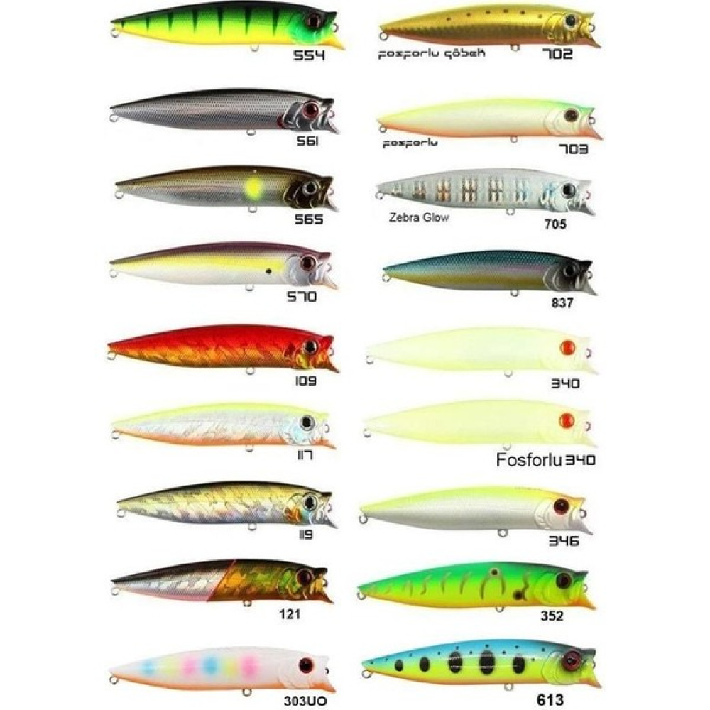 Usami Combo Pop 100F 10CM 12.1gr Popper Maket Balık 117 Oto Boyaları Fiyatı