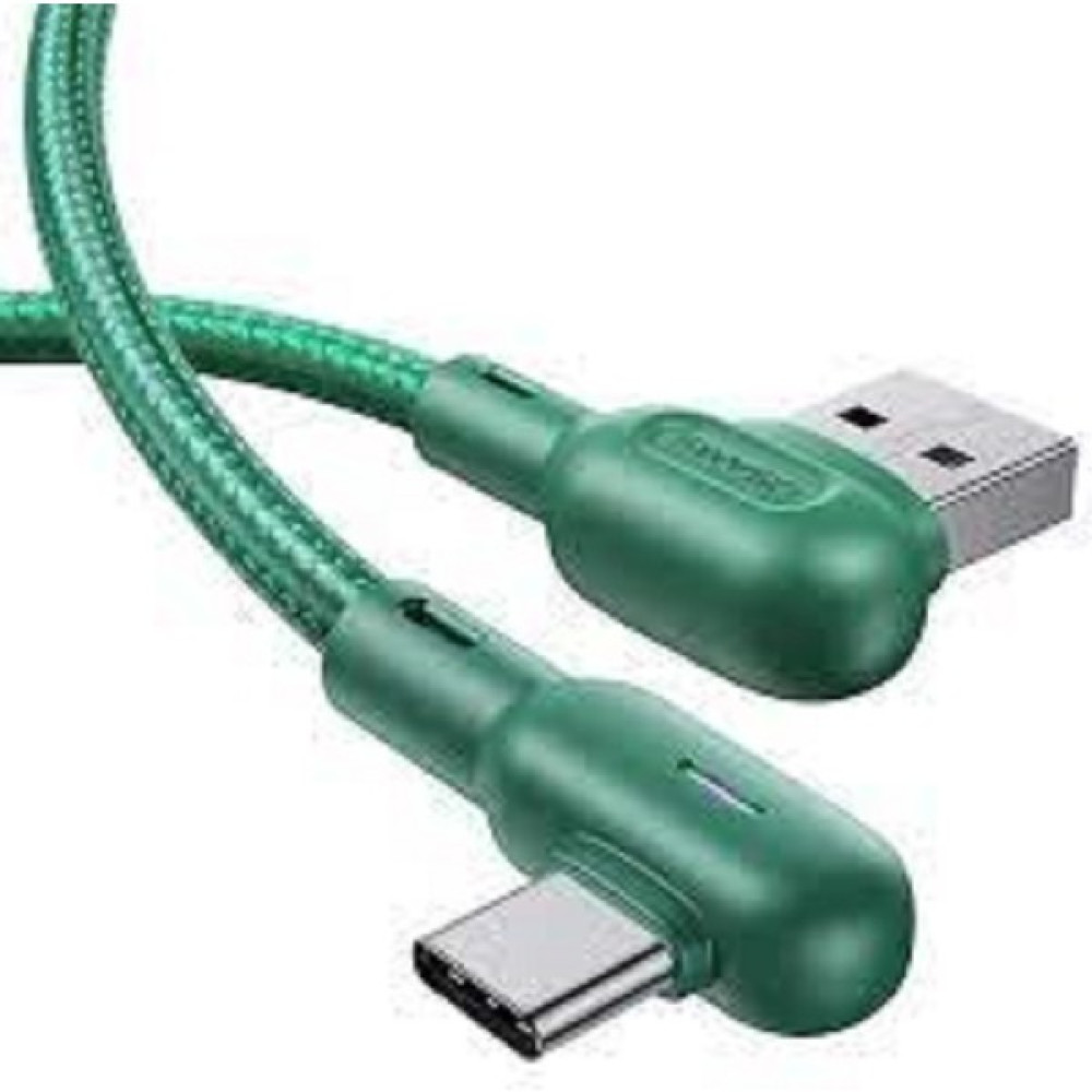 Usams U57 Type-C Çift Yönlü Rgb Oyuncu Hızlı Şarj ve Data Kablosu 1.2m Yeşil Cep Telefonu Şarj Cihazı Fiyatı