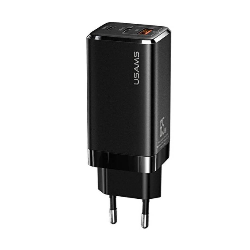 Usams Us-Cc110B T33 65W Qc+Pd 2 Type-C+1 USB Mini Gan Siyah Hızlı Şarj Başlığı Cep Telefonu Şarj Cihazı Fiyatı