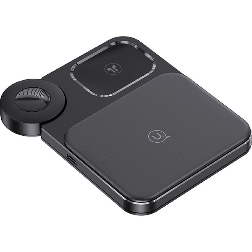 Usams US-CD190 15W 3in1 Masaüstü Kablosuz Hızlı Şarj Cihazı Cep Telefonu Şarj Cihazı Fiyatı