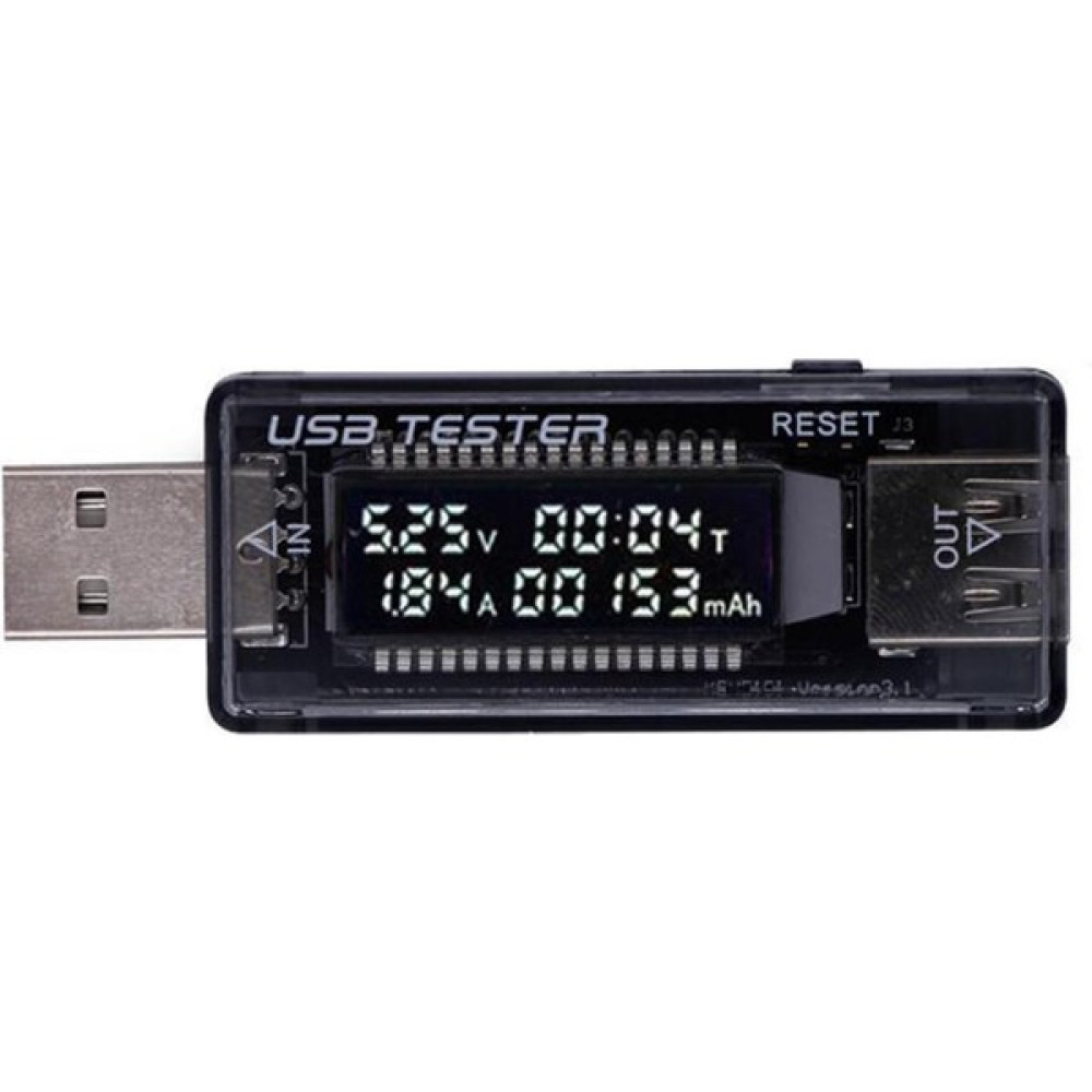 USB Akım Gerilim Dedektörü Voltmetre Ampermetre Test Cihazı 3 1 Siyah Diğer Test ve Ölçüm Cihazları Fiyatı