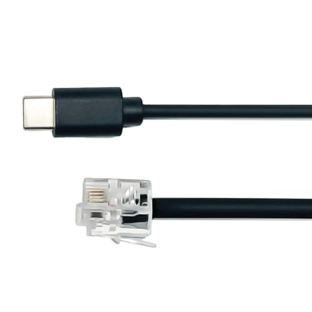 USB-C to RJ11 Power Cord for Escort Radar Detectors Including MAX 360, MAX 360c, IX, IXc, 9500 IX, MAX II, MAX 3, MAX 4, MAX 360c MKII, MAX 360 MKII, MAXcam 360c, Redline 360c & Additional Models