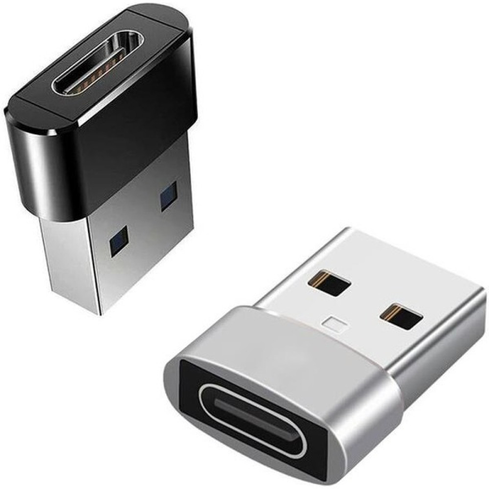 USB Erkek To Type-C Dişi Çevirici Data Otg Adaptör Dönüştürücü - Gümüş Bilgisayar Çevirici ve Adaptörü Fiyatı