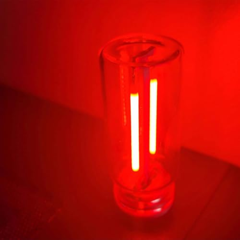 USB LED Car Interior Atmosphere Light, Plug-in USB Automotive Ambient Lighting Retro Car Lamps, Mini LED Car Interface Charging Night Light for Hallway Car Bedroom (Red)