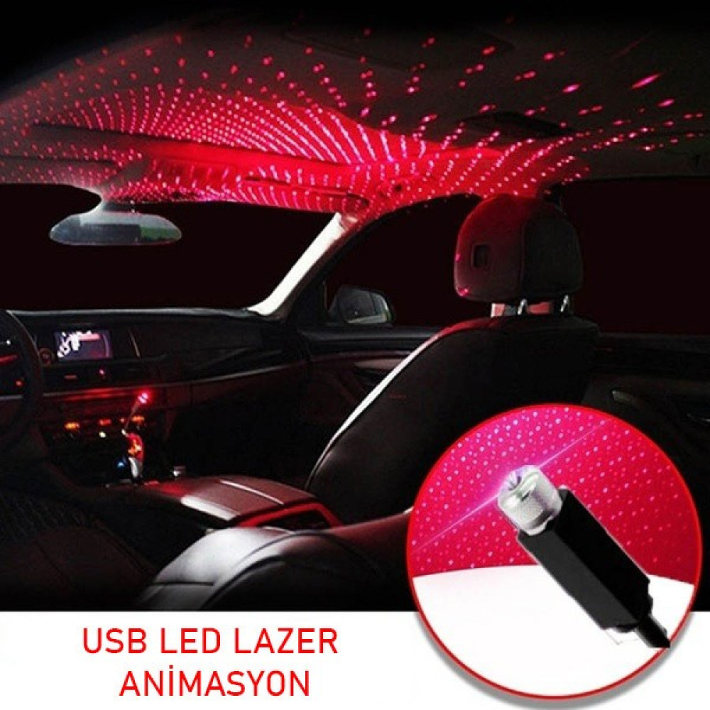 USB LED Lazer Atmosfer Animasyon Işığı Projektörü Led Aydınlatmalar Fiyatı