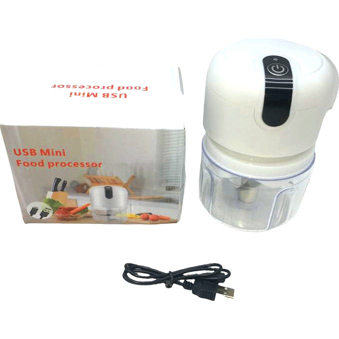 USB Mini Food Processor USB Şarjlı Mini 3 Bıçak Blender Rondo Doğrayıcı 250ML-FINDIT - Renkli Blenderler Fiyatı
